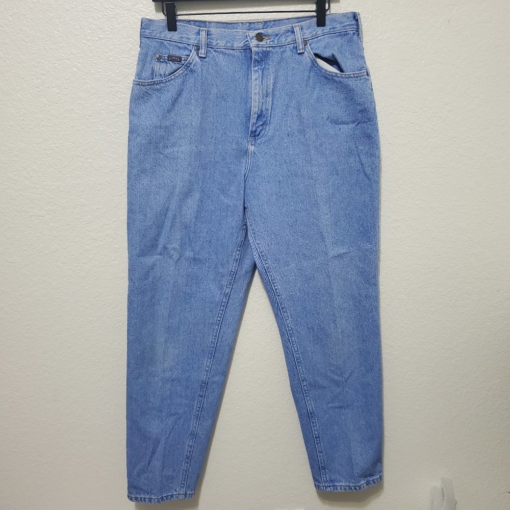 Vintage Riders by Lee Denim blue jean mom straight leg